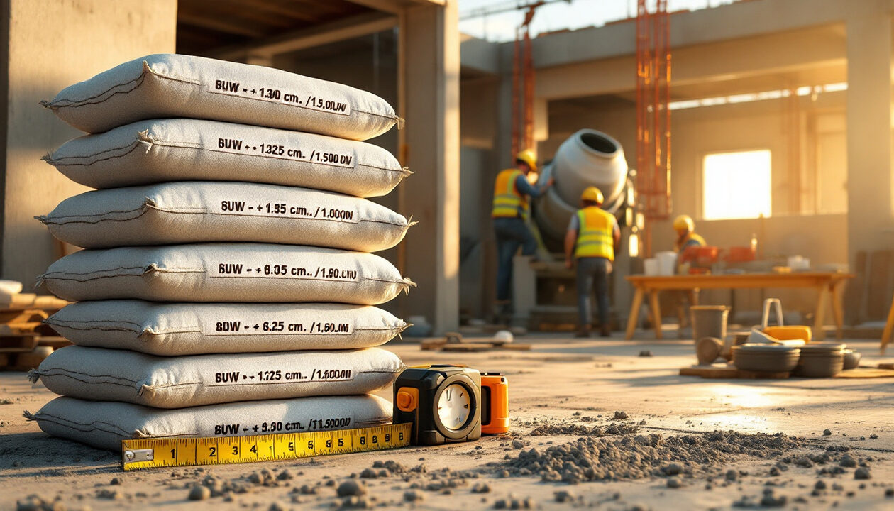 découvrez combien de sacs de ciment sont nécessaires pour réaliser 1 mètre cube de béton. obtenez des conseils pratiques et des calculs précis pour vos projets de construction.