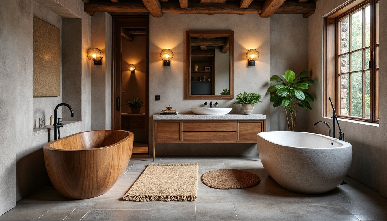 Découvrez les avantages des baignoires en bois et en pierre : élégance naturelle, durabilité, confort exceptionnel et une touche d’authenticité pour votre salle de bain.