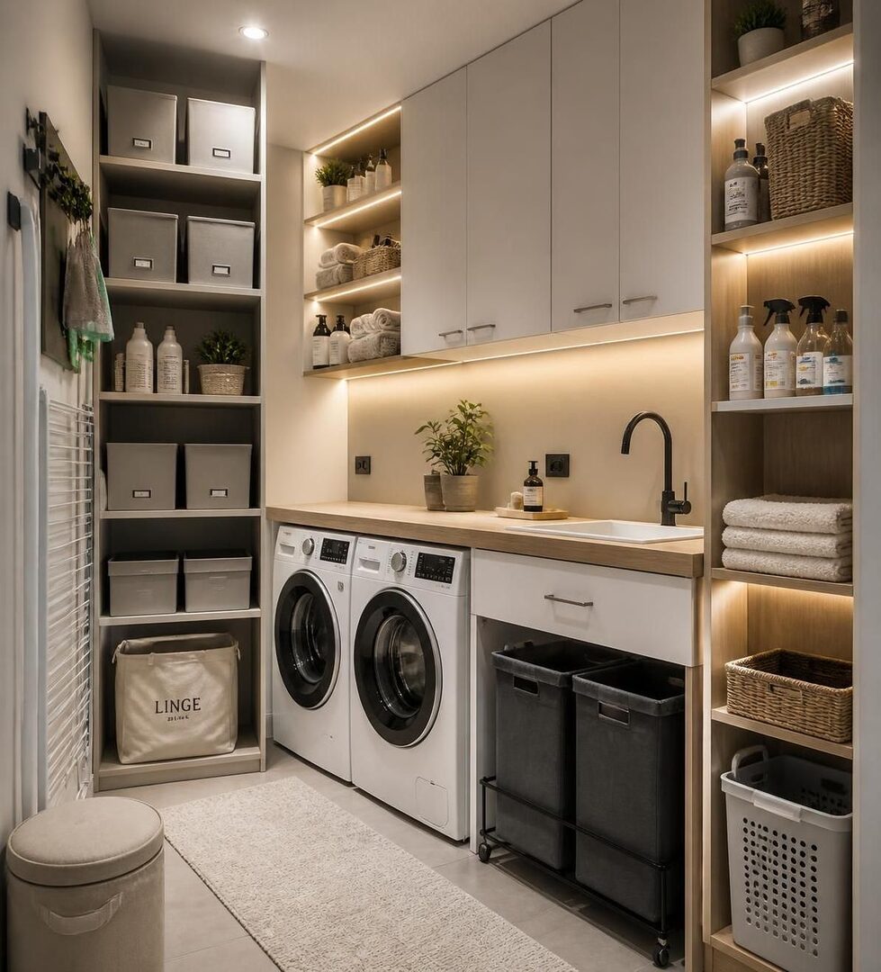découvrez nos conseils pratiques pour aménager votre buanderie et optimiser chaque centimètre de votre espace avec efficacité et style.